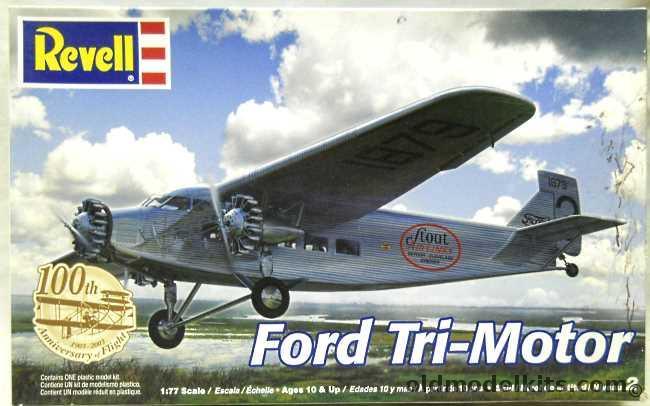 Revell 1/77 Ford Tri-Motor - Stout Airlines / Transcontinental Air Transport Maddux / Rapid Air Lines - (ex Mongram), 85-5246 plastic model kit